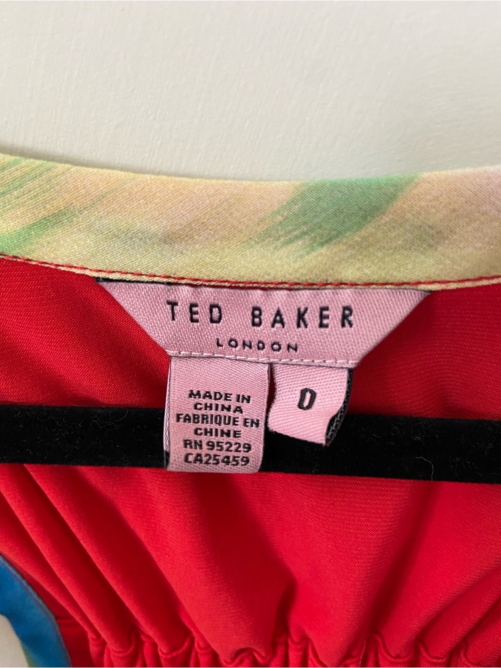 Ted Baker Silk Multicolor Abstract Print Scoop Neck Tank Top - Picture 4 of 12